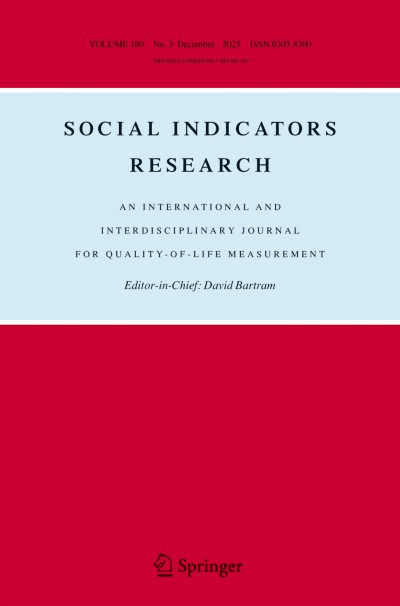 Social Indicators Research cover